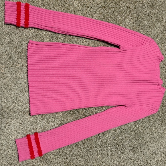 English Factory Pink Ribbed Knit Sweater - Picture 2 of 5